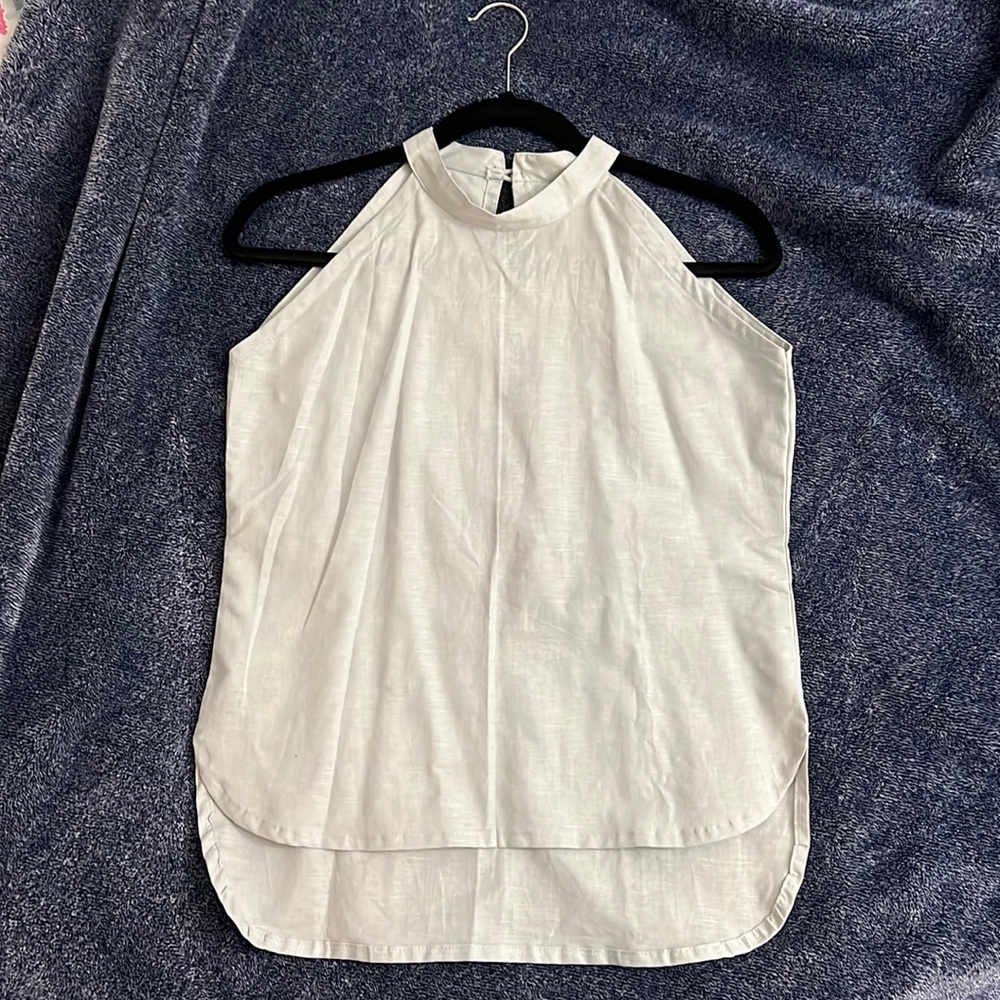 Brand new Deep cut (back) halter top. Specially made in INDIA (Khadi material)